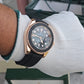 Rolex Yacht master Silicon band Rose gold black Virat kholi watch