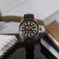 Rolex Yacht master Silicon band Rose gold black Virat kholi watch