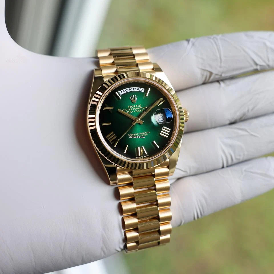 Rolex Day-Date Gold Green Dial – MS Dhoni Edition