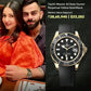 Rolex Yacht master Silicon band gold black Virat kholi watch