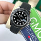 Rolex Yacht master Silicon band Silver black Virat kholi watch