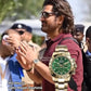 Rolex Daytona Gold Green MS Dhoni Metal Watch