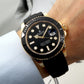 Rolex Yacht master Silicon band gold black Virat kholi watch