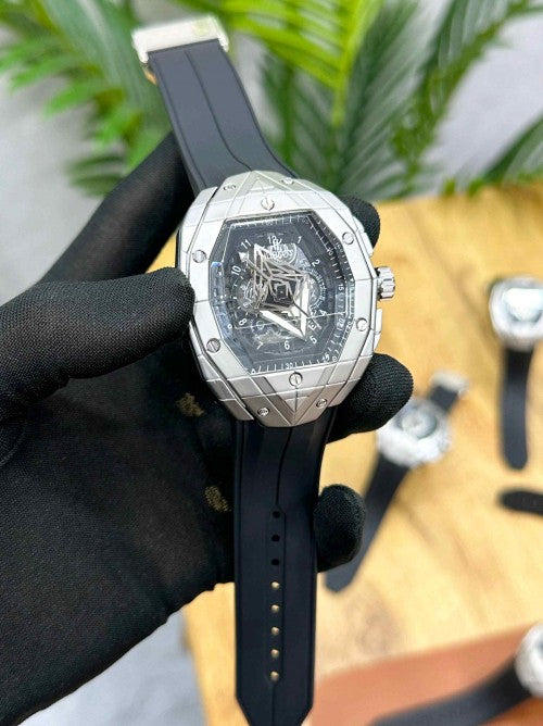 Hublot Spider Silver Black