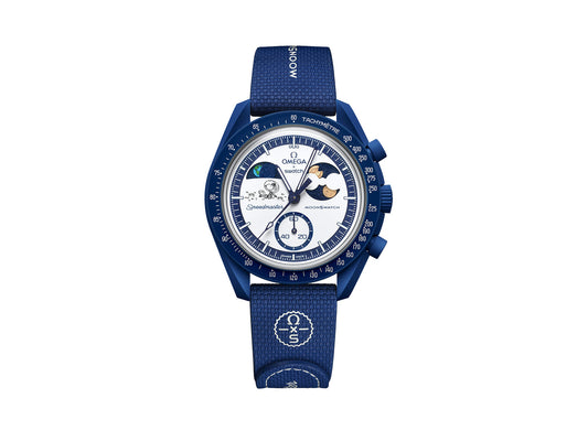 Omega X Swatch Bioceramic Moonswatch Mission To Earthphase Moonshine Snoopy Gold Popcorn