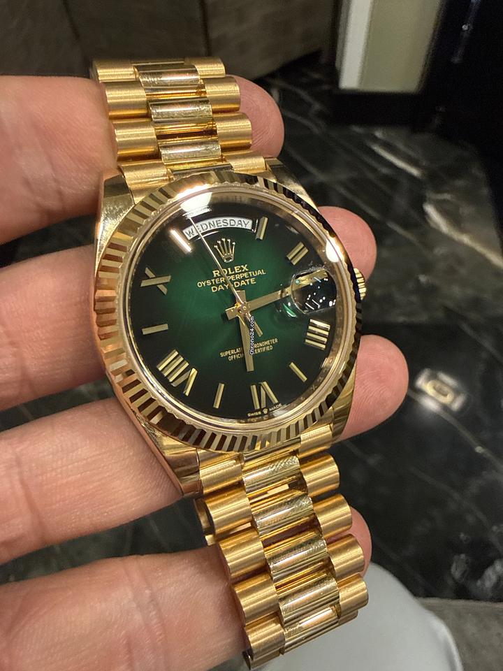 Rolex Day-Date Gold Green Dial – MS Dhoni Edition
